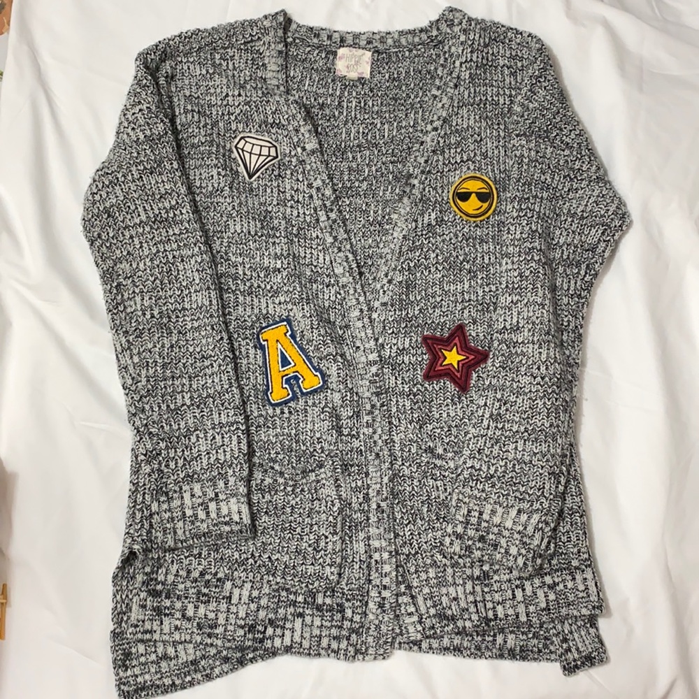 Black and white cardigan